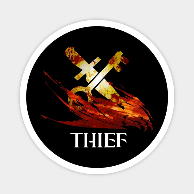 GW2 Thief profession Fantasy medieval Wars MMORPG gamer Magnet by Asiadesign